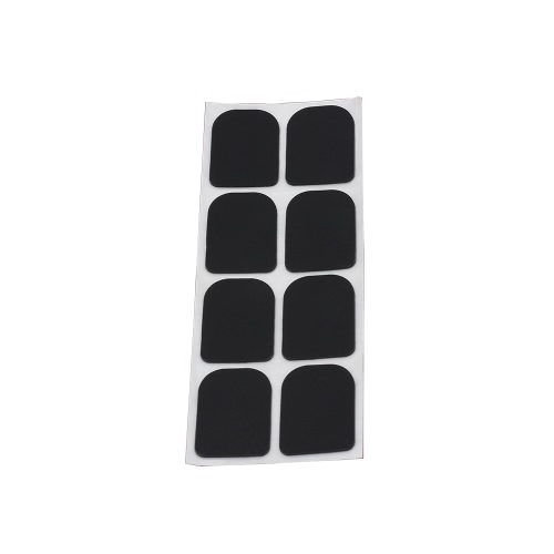 0.3mm 8pcs Black Rubber Soprano Saxophone Sax Clarinet Mouthpiece Patches Pads Cushions