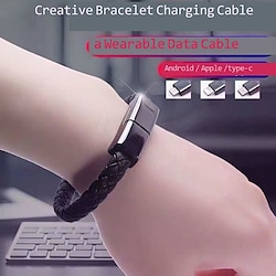 Creative Bracelet Quick Charging Flash Charging Data Cable Charger Cable Suitable for Apple Type-c Lightinthebox