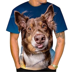 Animal Dog T-shirt Anime Graphic T-shirt For Men's Women's Unisex Adults' 3D Print 100% Polyester Casual Daily Lightinthebox