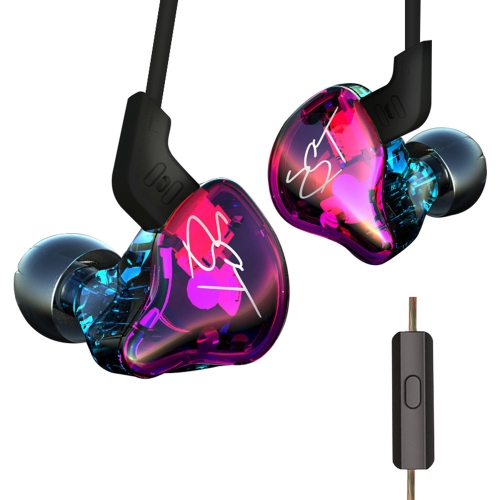 KZ ZST Pro 3.5mm Wired In Ear Headphones w/ Microphone Purple