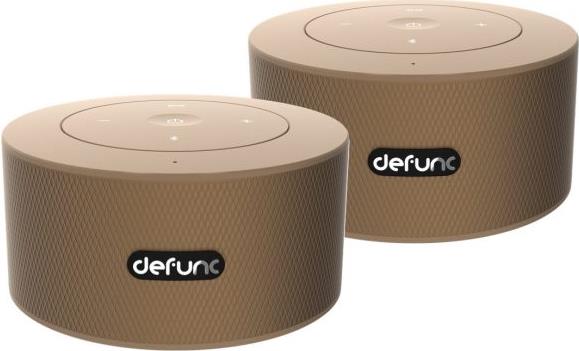 DeFunc Duo - Lautsprecher - tragbar - kabellos - Bluetooth - Gold