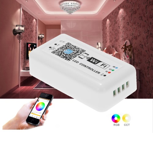 12V-24V LED RGB WiFi Controller for Strip Light with Music/Timing Function