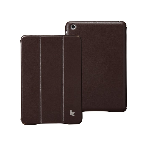 Cuero magnética inteligente cubrir protectora caso Stand para iPad mini despertador dormir ultrafina Brown