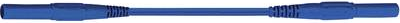 Multicontact Sicherheits-Messleitung [ Lamellenstecker 4 mm - Lamellenstecker 4 mm] 1 m Blau XMS-419 (66.9392-10023)