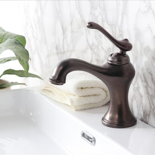 Bathroom Sink Faucets Faucet Antique Bronze Finish Brass Basin Solid Single Handle Water Mixer Taps 2362F