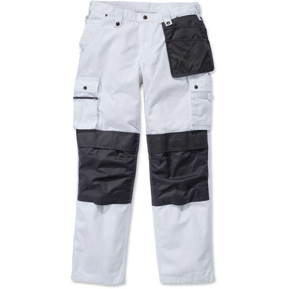 Carhartt Mens Multipocket Stitched Ripstop Cargo Pants Trousers Waist 28' (71cm), Inside Leg 28' (71cm)