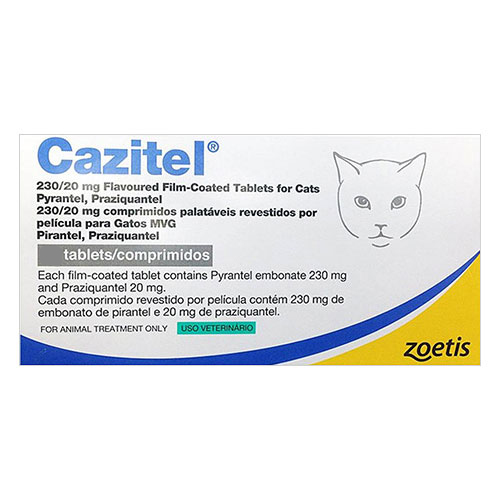 Cazitel Flavored Tablets For Cats 4 Tablet