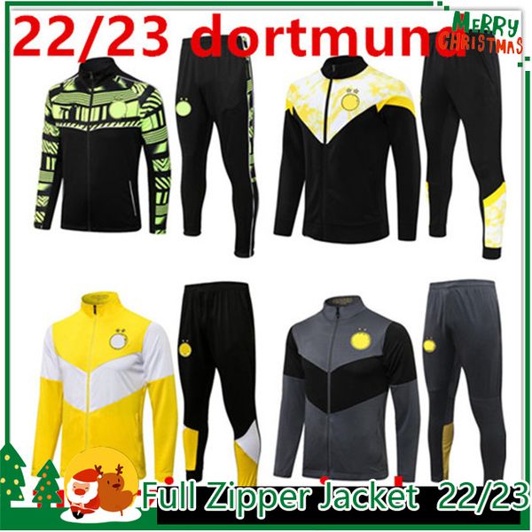 22/23 Soccer Tracksuits Sets 2022 2023 Dortmund REUS maillot de football jacket tracksuit Borussia Long sleeves soccer training suit Survetement