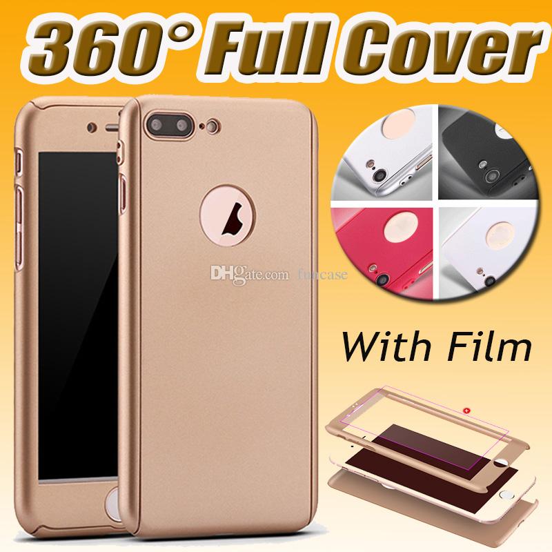 360 Degree Full Body Coverage Protective With Tempered Glass Hard Plastic Ultra Slim Cover Case For iPhone XS Max XR X 8 7 6 6S Plus 5 5S