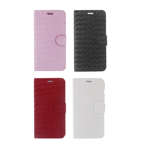 Magnetic Flip Textured PU Leather Case Hard PC Back Cover Skin Pouch Ultra Slim Card Slot for Apple iPhone 6 Plus 5.5