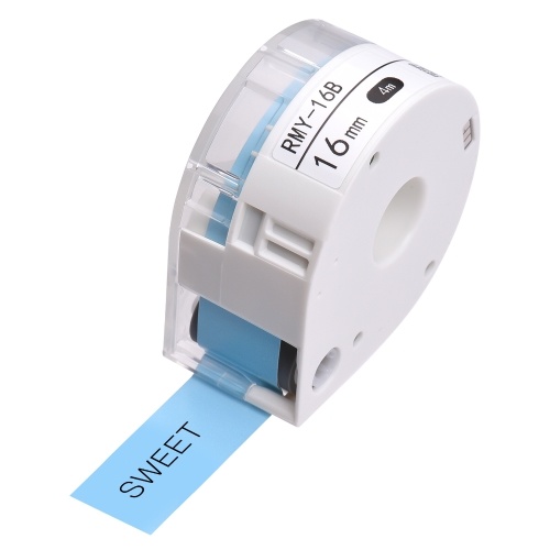 MAKEID 1 rouleau de papier pour étiquettes adhésives pour imprimante thermique Nom du papier Prix pour étiquettes de codes-barres Ruban autocollant étanche à la déchirure pour imprimante portable T7, blanc 12mmx4m
