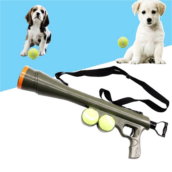 Pet toy gun training dog launcher gun remote quick sight educational toy tennis launcher