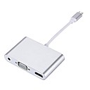 OTG / HDMI / VGA USB Cable Adapter All-In-1 Adapter For Macbook 20 cm For Plastic  Metal / ABSPC