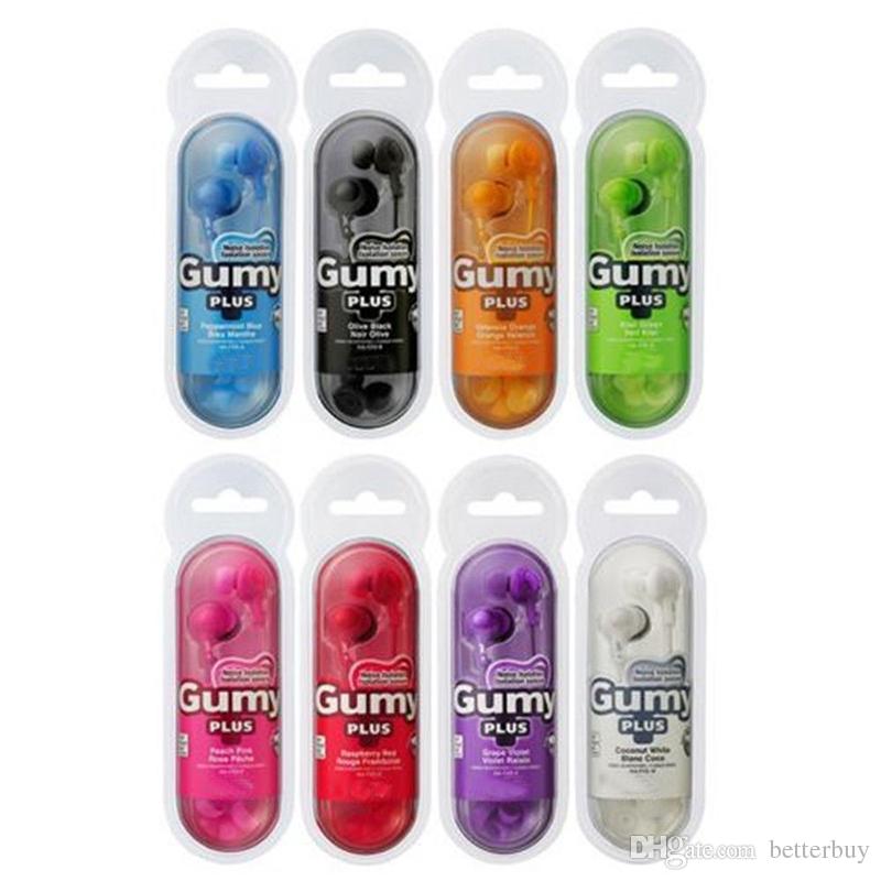 Gummy Earphones HA FX5 3.5mm MP3 Earphone No MIC Earbuds Colorful for iphone 6s plus iPod Xiaomi Samsung Huawei HTC Headphones