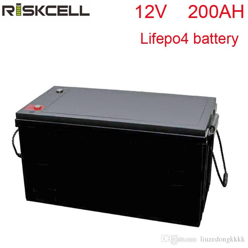 No taxes LiFePO4 12V200Ah lithium iron phosphate battery pack for RV,Solar,Marine, Off-grid Applications,GolftCart,Light Weight