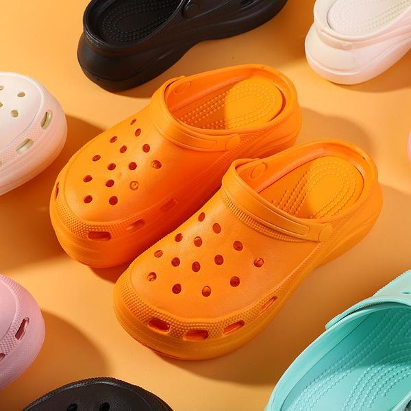 Sandals Fashion Beach Thick-Soled Hole Shoes 2021 Baotou And Slippers Women Outdoor Slope With Garden