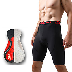 21Grams Men's Cycling Padded Shorts Winter Spandex Bike Shorts Padded Shorts / Chamois Pants Breathable 3D Pad Quick Dry Sports Solid Color Black Mountain Bike MTB Road Bike Cycling Clothing Apparel