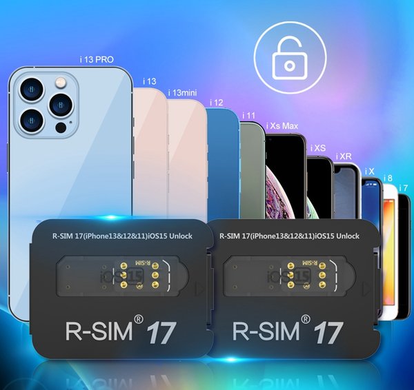 RSIM17 R-SIM 17+ Unlock card for iOS 15 RSIM 17 upgrade universal unlocking card for 5G iphone11 12 13 max pro xr xs New