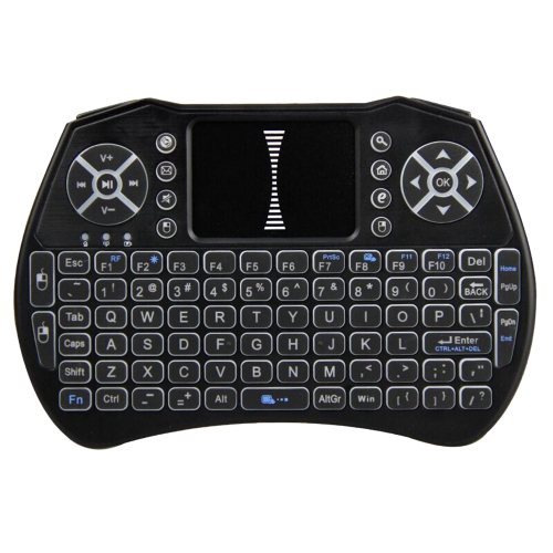 Backlit 2.4GHz Wireless Keyboard Air Mouse Touchpad Handheld Remote Control