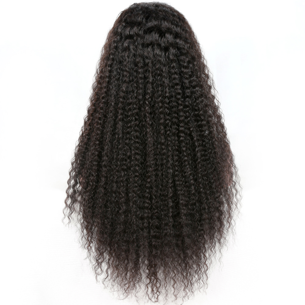 Fast Shipment 28 Inch Deep Wave Human Hair Wig Virgin Chinese Hair Full Lace Wig