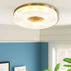 Luz de techo led regulable 40cm 50cm diseño circular luces de techo cobre estilo formal básico led moderno 110-240v Lightinthebox