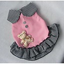 Summer cuadrícula Pet Rabbit Doll Dress For Pets Dogs (colores surtidos, tamaños)