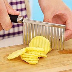 Potato Wavy Edged Tool Stainless Steel Vegetable Fruit Cutting Cutter Lightinthebox