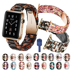 For Apple Watch Series 6 SE 5 4 3 2 1  Replacement Band Resin Strap Butterfly Buckle and Strap regulator