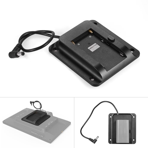 Base de Battery Adapter Plate Batterie Plate pour Lilliput FEELWORLD Andoer Moniteur Compatible pour Sony NP-F970 F550 F770 F970 F960 F750 Batterie