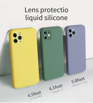 Multi-color Soft Liquid silicone Phone Case For Apple iPhone 11 case 11 pro Max Odorless and non-toxic Case for iPhon 11 Pro Max