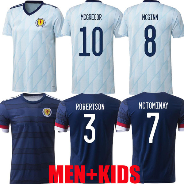 new 20 21 Scotland soccer jerseys 2020 2021 ROBERTSON FRASER football shirt set NAISMITH MCGREGOR CHRISTIE FORREST MCGINN Men Kids home away