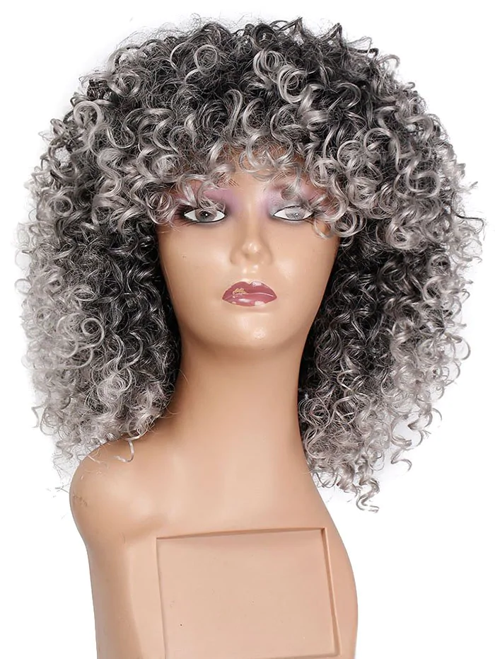 Jerry Curly Medium Synthetic Wig