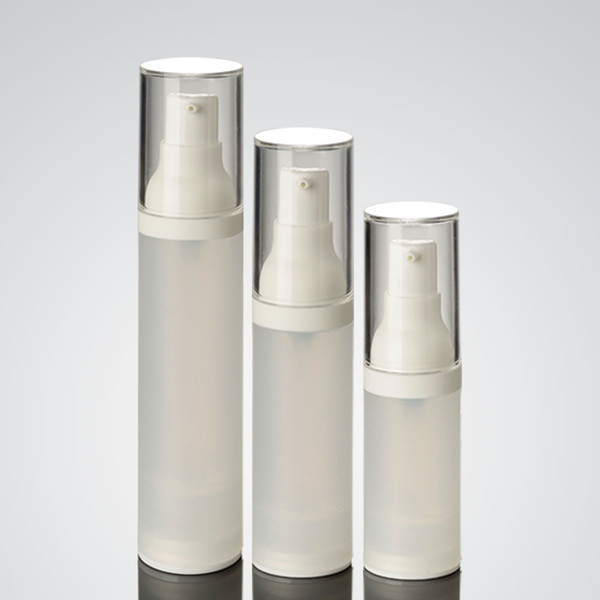 20ml 30ml 50ml as airless bottle frosted/matte vacuum pump bottle lotion bottle for travel refillable bottles 100pcs/lot