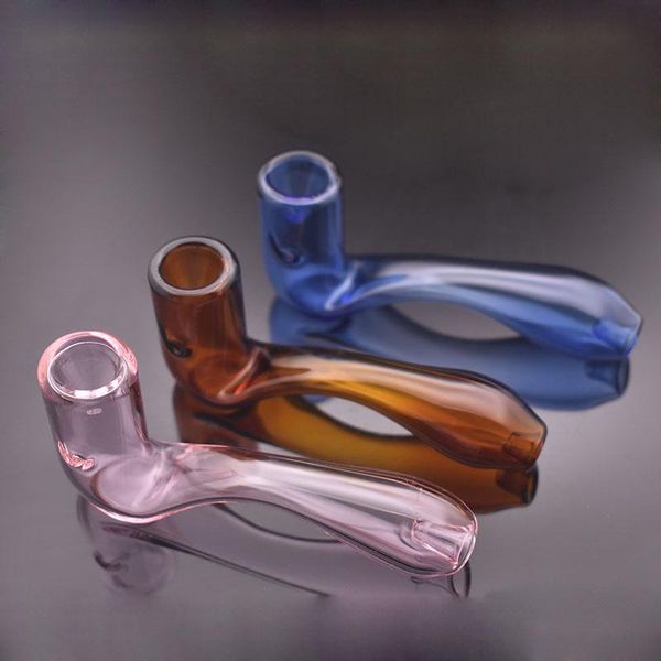 high quality glass smoking pipe Manufacture hand-blown tobacco spoon pipe labs glass oil burner pipes for smoking accessories