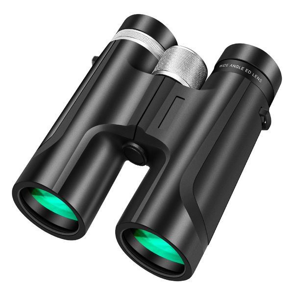 12x42 Powerful Binoculars with Clear Weak Light Vision With Phone Adapter and Tripod Compact Binocular for Bird Watching Hunting Outdoor Travel