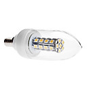 E14 6W 30x5050 SMD 420-450LM 3000-3500K Warm White Light LED Candle Bulb (85-265V)