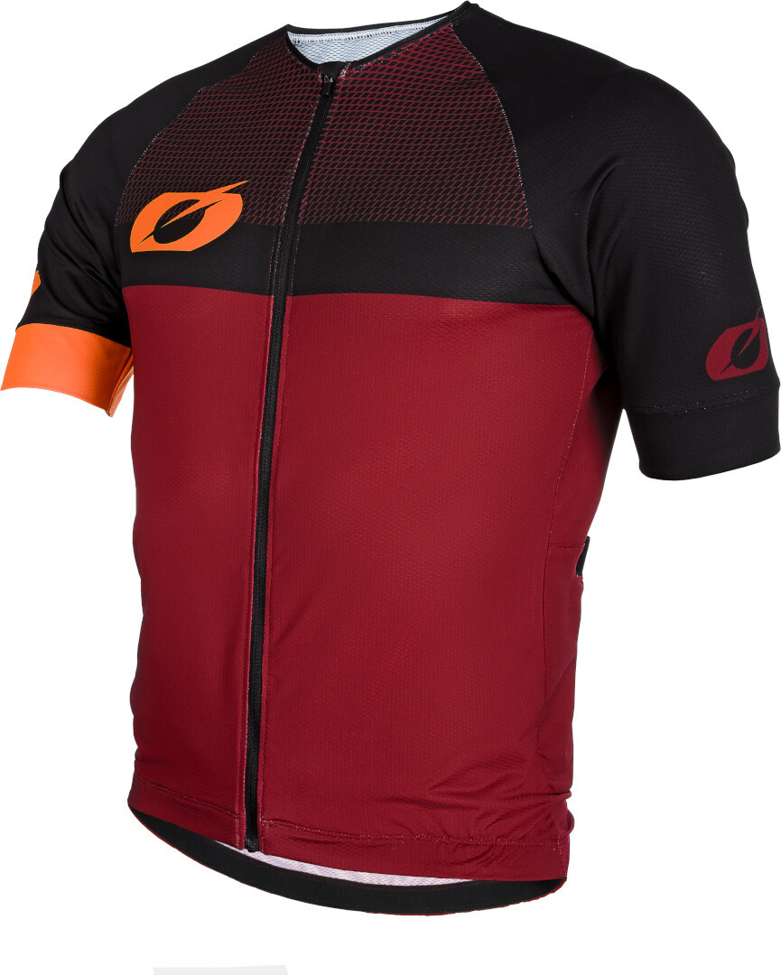 Oneal Aerial Split Bicycle Jersey, red-orange, Size M, red-orange, Size M