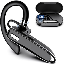 Bluetooth Earpiece for Cellphone Bluetooth V5.2 Headset Wireless Headphone with Noise Canceling Microphone for Office DrivingHands-Free Earphones Compatible with Android/iOS Lightinthebox