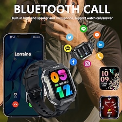 2023 New Bluetooth Call Smart Watch Men IP68 5ATM Waterproof Outdoor Sports Fitness Tracker Health Monitor Smartwatch for Android IOS Lightinthebox