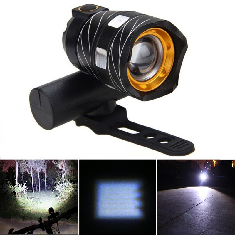 XANES ZL01 800LM T6 Bicycle Light Three Modes Zoomable Night Riding USB Rechargeable Waterproof
