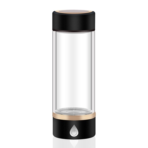 420 ml Portable générateur d'eau riche en hydrogène bouteille rechargeable bouteille d'eau hydrogène tasse en verre