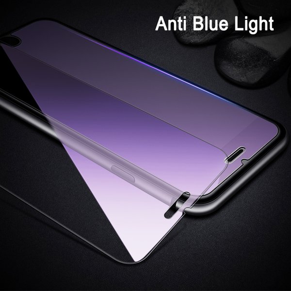 9H Hardness Tempered Glass Screen Protectors For iPhone 13 12 Mini 11 Pro XS Max XR X 7 8 6 S Plus Soft Edge Anti Blue Ray Light Screen Protector