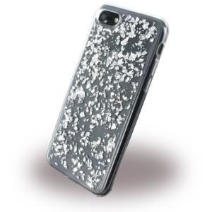 UreParts - Flakes Case - Silikon Hülle - Apple iPhone 7 - Silber (160413)