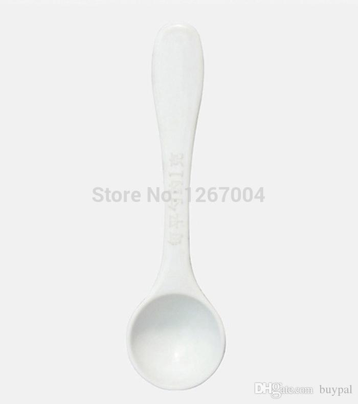 1g 100 pcs Professional Plastic 1 Gram Scoops/Spoons For Food/Milk/Washing Powder/Medcine White Measuring Spoons 051919