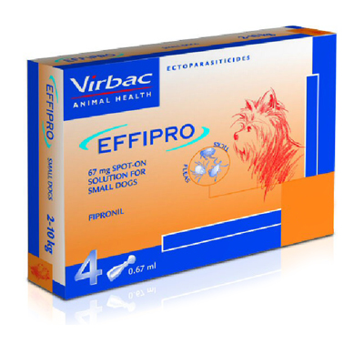 Effipro Spot-On Solution For Dogs Up To 22 Lbs 8 Pack