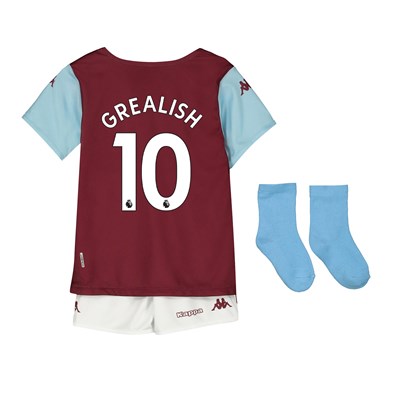 Aston Villa Home Babykit 2019-20 with Grealish 10 printing