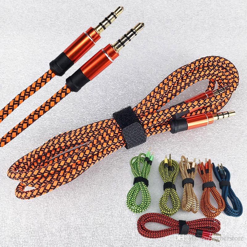 3.5mm Aux Audio 1.5M 3M 10ft Cable Male to Male Extension Stereo Cable Universal For Car MP3 Cell Phone Speaker