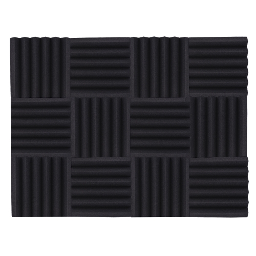 12 Pack Studio Acoustic Foams Sponge Panels Tiles Absorption Sound Insulation Foam