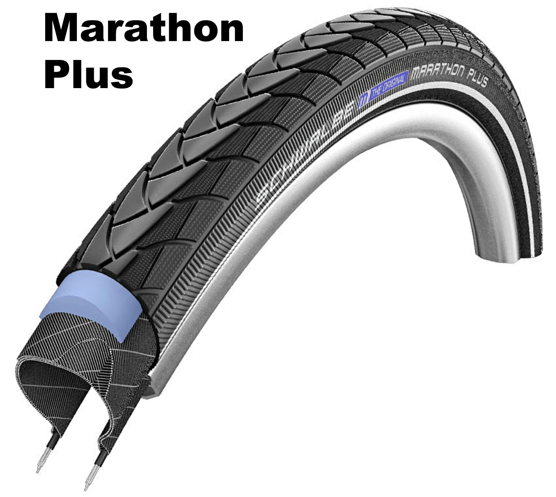 Schwalbe Performance Line - SmartGuard,20 Marathon Plus 47-406 schwarz/schwarz