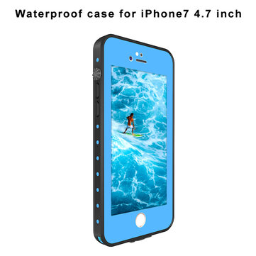 For iPhone 7 PC TPU Dual Protection Waterproof Snowproof Dropproof Dustproof Case Cover